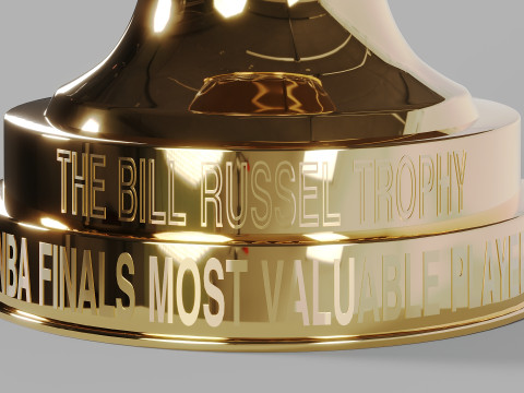 The NBA Bill Russel MVP Trophy 3D 模型