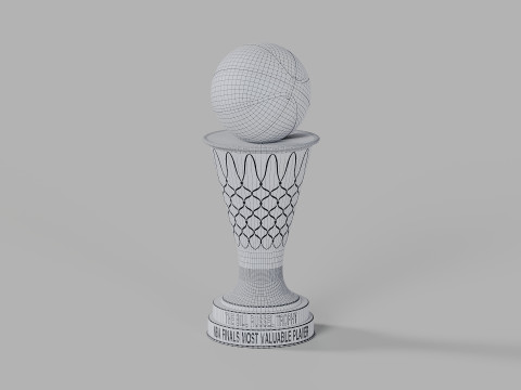 The NBA Bill Russel MVP Trophy 3D 模型