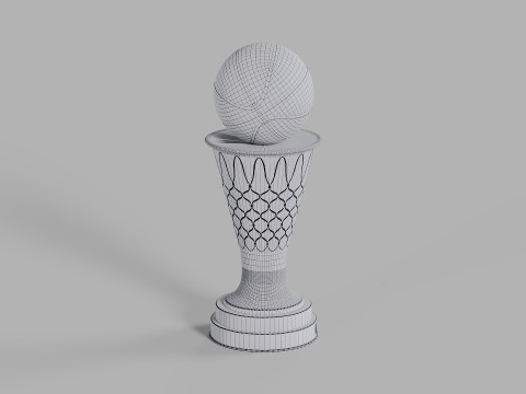 The NBA Bill Russel MVP Trophy 3D 模型