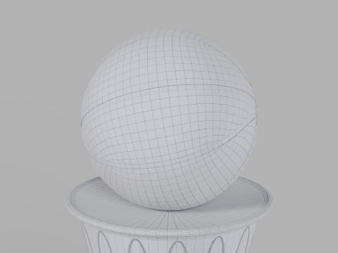 The NBA Bill Russel MVP Trophy 3D 模型