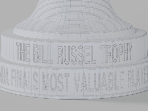 The NBA Bill Russel MVP Trophy 3D 模型