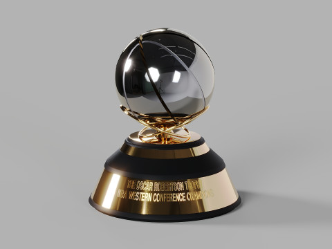 The Oscar Robertson NBA Western Conference Trophy Model 3D