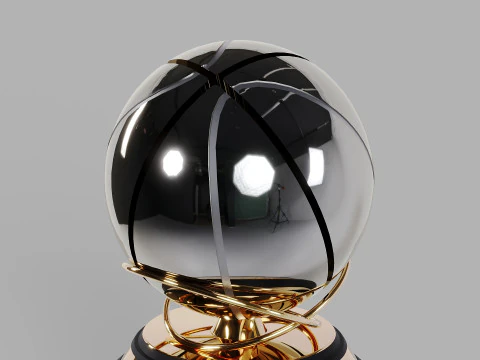 Il trofeo Oscar Robertson NBA Western Conference Modello 3D