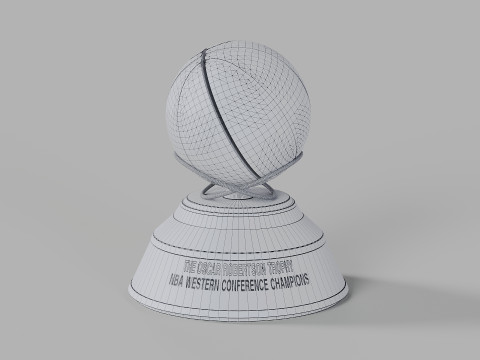 The Oscar Robertson NBA Western Conference Trophy 3D Модель