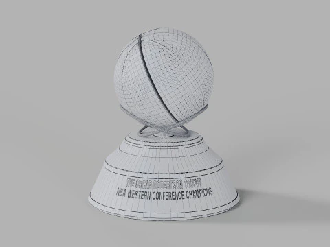 Il trofeo Oscar Robertson NBA Western Conference Modello 3D