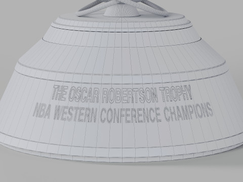 The Oscar Robertson NBA Western Conference Trophy 3D Модель