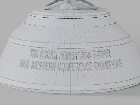 Il trofeo Oscar Robertson NBA Western Conference Modello 3D