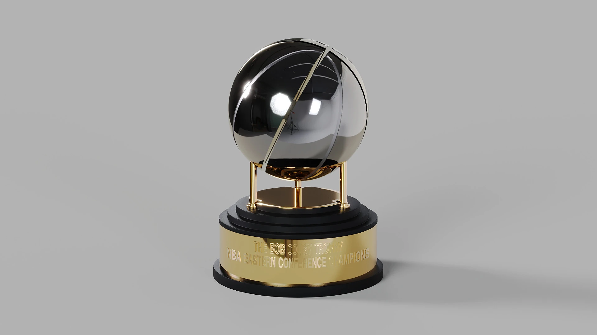 Troféu Bob Cousy da Conferência Leste da NBA Modelo 3D .c4d .max .obj .3ds .fbx .stl .blend