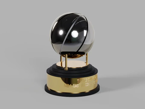Trof&eacute;u Bob Cousy da Confer&ecirc;ncia Leste da NBA Modelo 3D