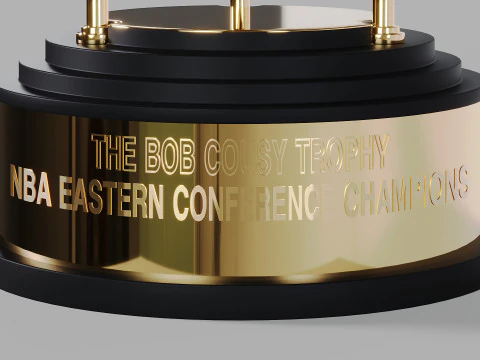Trof&eacute;u Bob Cousy da Confer&ecirc;ncia Leste da NBA Modelo 3D