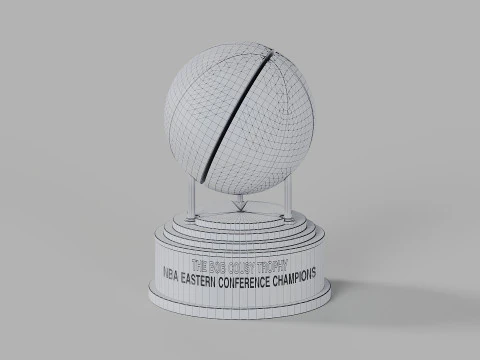 Trof&eacute;u Bob Cousy da Confer&ecirc;ncia Leste da NBA Modelo 3D