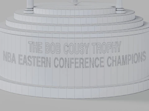 Trof&eacute;u Bob Cousy da Confer&ecirc;ncia Leste da NBA Modelo 3D