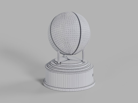 The Bob Cousy NBA Eastern Conference Trophy 3D मॉडल