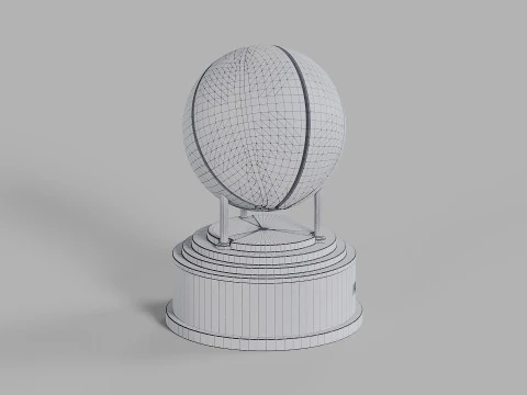 Trof&eacute;u Bob Cousy da Confer&ecirc;ncia Leste da NBA Modelo 3D
