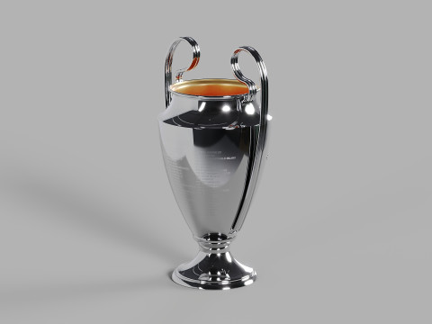 UEFA Champions League Trophy Model 3D