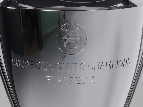 UEFA Champions League Trophy Model 3D