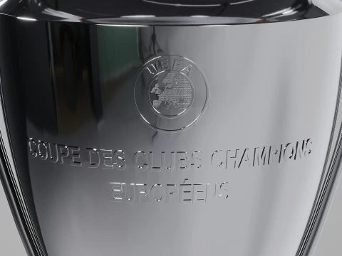 UEFA Champions League Trophy 3D Model
