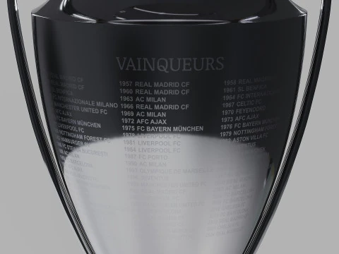 UEFA Champions League Trophy 3D Model