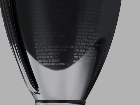 UEFA Champions League Trophy 3D Model
