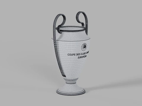 UEFA Champions League Trophy 3D Model