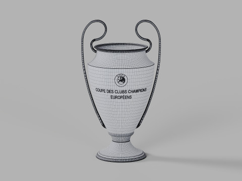 UEFA Champions League Trophy Model 3D