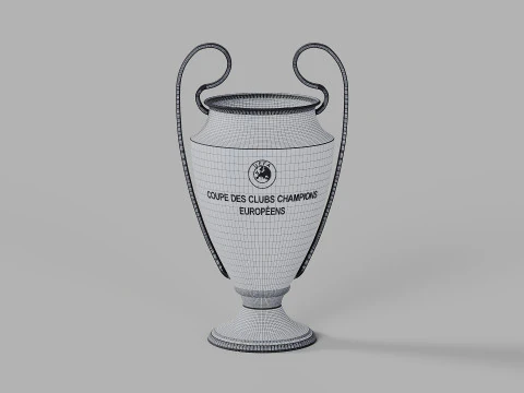 UEFA Champions League Trophy 3D Model