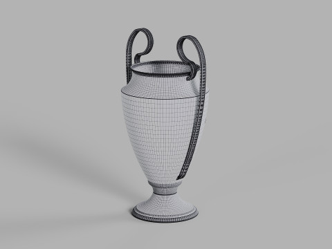UEFA Champions League Trophy Model 3D