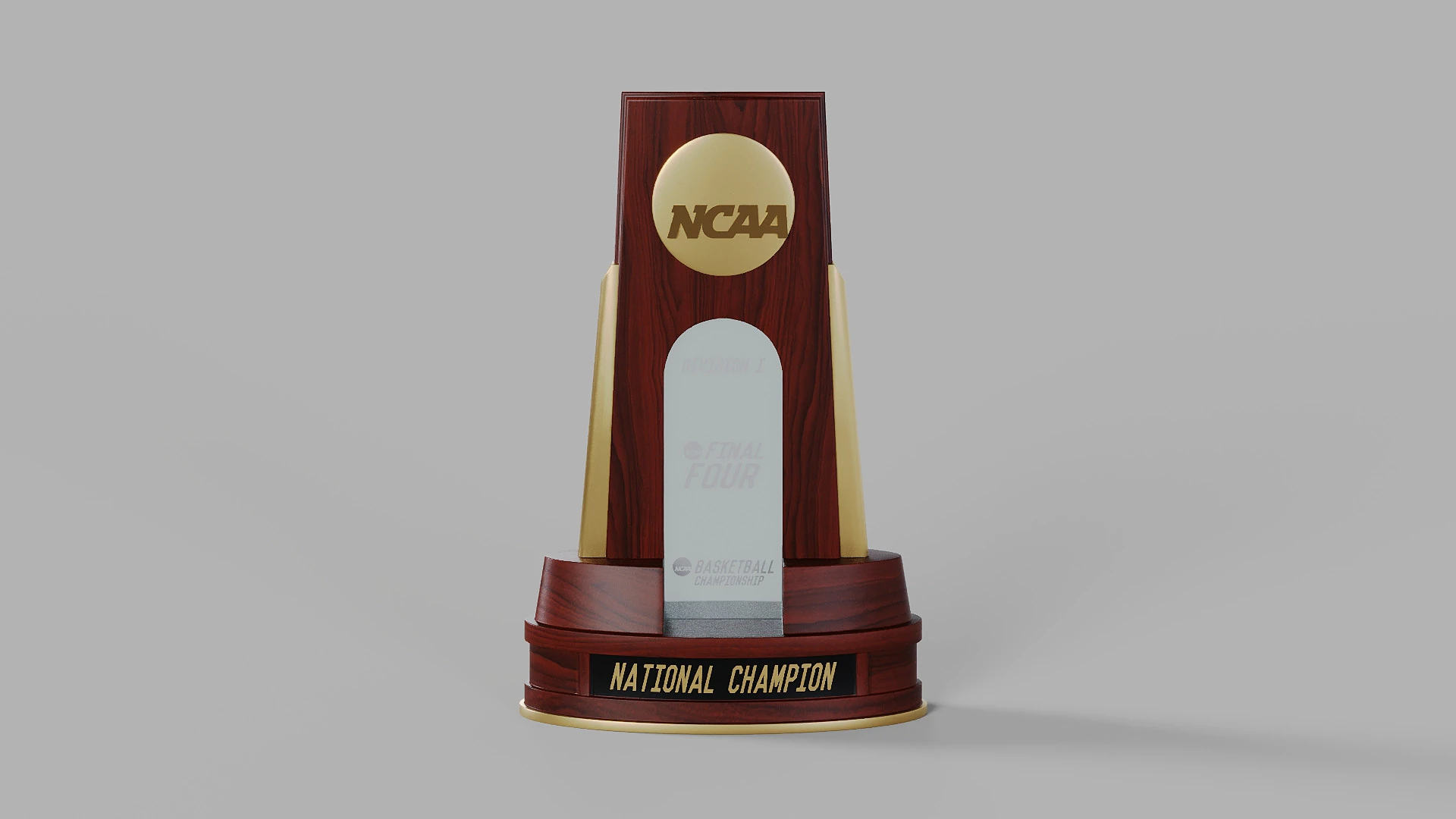 College Basketball Championship Trophy 3D Model .c4d .max .obj .3ds .fbx .stl .blend 
