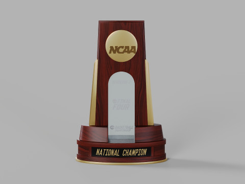 College Basketball Championship Trophy 3D Model