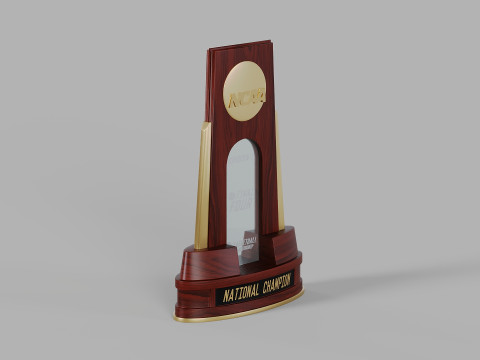 College Basketball Championship Trophy Model 3D