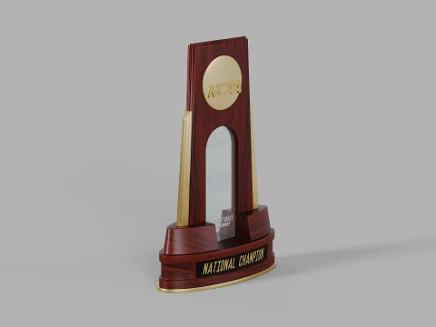 College Basketball Championship Trophy 3D Model