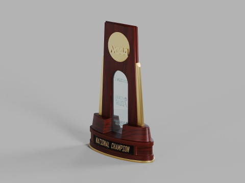 College Basketball Championship Trophy Model 3D