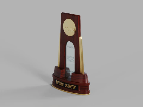 College Basketball Championship Trophy 3D Model