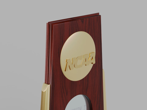 College Basketball Championship Trophy Model 3D