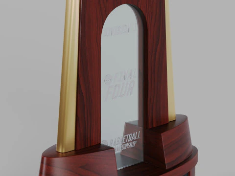 College Basketball Championship Trophy 3D Model