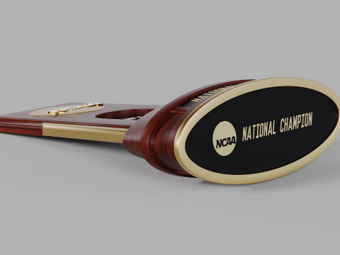 College Basketball Championship Trophy Model 3D