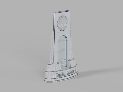 College Basketball Championship Trophy 3D Model