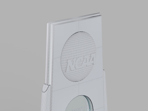 College Basketball Championship Trophy Model 3D