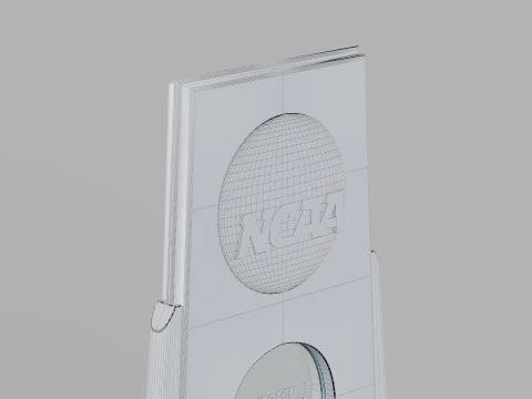 College Basketball Championship Trophy 3D Model