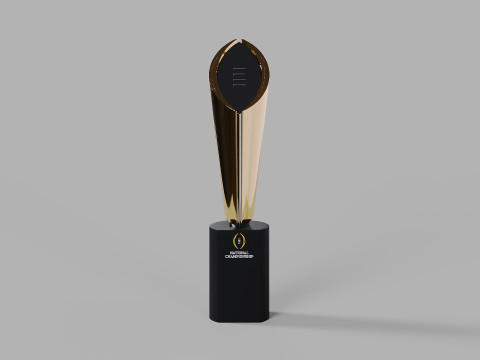 College Football Playoff National Championship Trophy 3D Модель