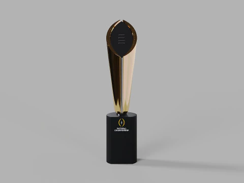 College Football Playoff National Championship Trophy 3D Model