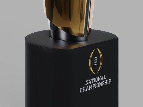 College Football Playoff National Championship Trophy 3D Модель