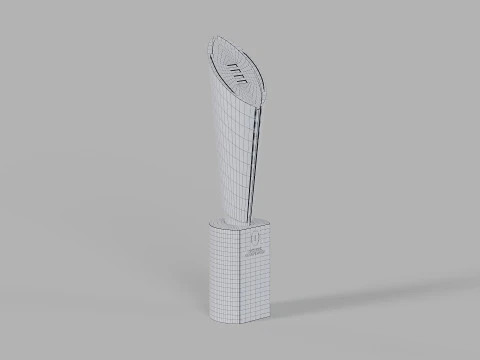 College Football Playoff National Championship Trophy 3D Model