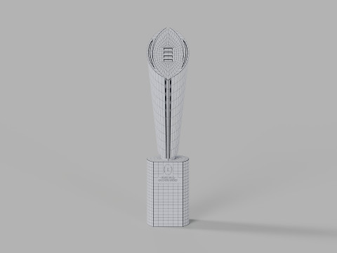 College Football Playoff National Championship Trophy 3D Модель