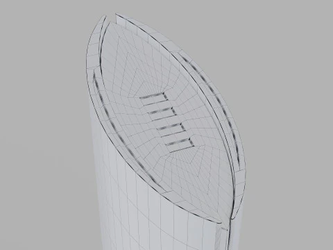 College Football Playoff National Championship Trophy 3D Model