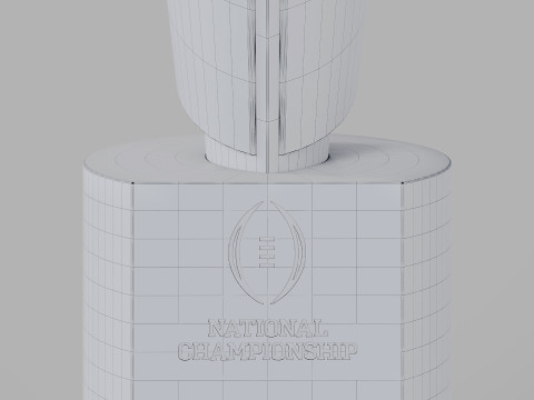 College Football Playoff National Championship Trophy 3D Модель