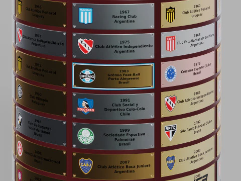 Copa Libertadores Modelo 3D