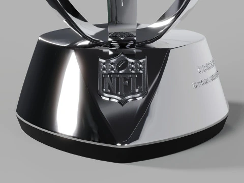 George S Halas NFC Conference Trophy 3D Model