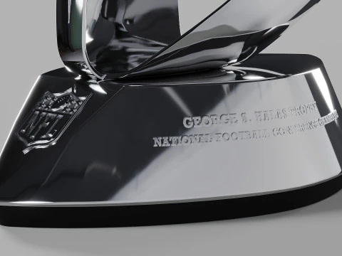 George S Halas NFC Conference Trophy 3D Model