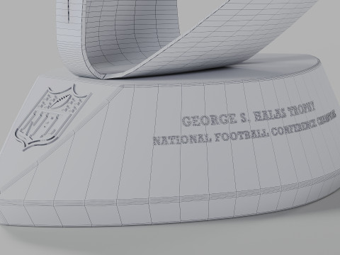 George S Halas NFC Conference Trophy Modelo 3D